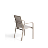 Stapelbarer Outdoor-Stuhl Canea aus beigem Texteline und Aluminium in Taupe von Kave Home – Bild 8