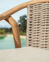 Stapelbarer Outdoor-Stuhl Elunda aus massivem Teakholz, FSC 100 % von Kave Home – Bild 3