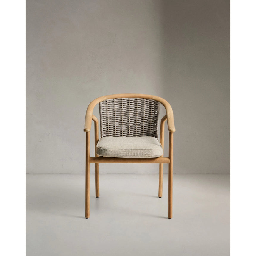 Stapelbarer Outdoor-Stuhl Elunda aus massivem Teakholz, FSC 100 % von Kave Home – Bild 8