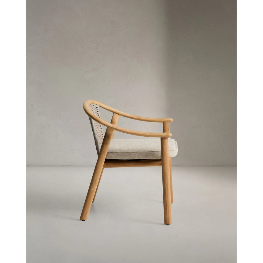 Stapelbarer Outdoor-Stuhl Elunda aus massivem Teakholz, FSC 100 % von Kave Home – Bild 9