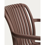 Stapelbarer Outdoor-Stuhl Isabellini in Braun von Kave Home – Bild 10
