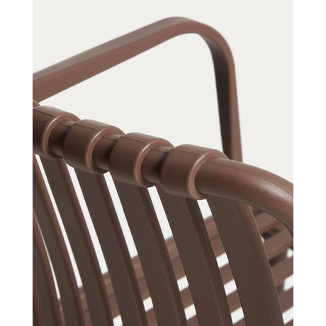 Stapelbarer Outdoor-Stuhl Isabellini in Braun von Kave Home – Bild 11