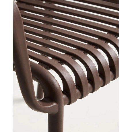 Stapelbarer Outdoor-Stuhl Isabellini in Braun von Kave Home – Bild 8