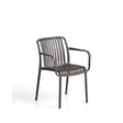 Stapelbarer Outdoor-Stuhl Isabellini in Graphitgrau von Kave Home – Bild 1
