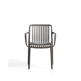 Stapelbarer Outdoor-Stuhl Isabellini in Graphitgrau von Kave Home – Bild 6