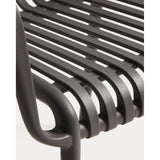 Stapelbarer Outdoor-Stuhl Isabellini in Graphitgrau von Kave Home – Bild 9
