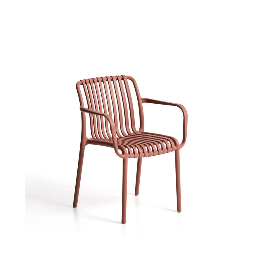 Stapelbarer Outdoor-Stuhl Isabellini in Terrakotta von Kave Home – Bild 1