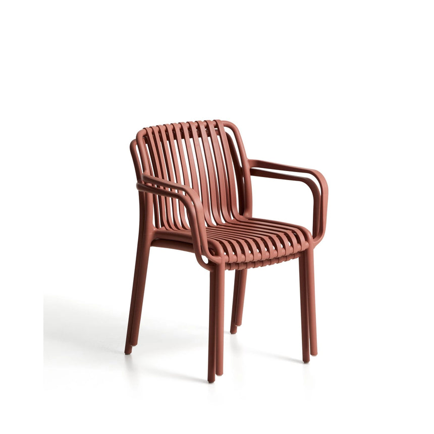 Stapelbarer Outdoor-Stuhl Isabellini in Terrakotta von Kave Home – Bild 10