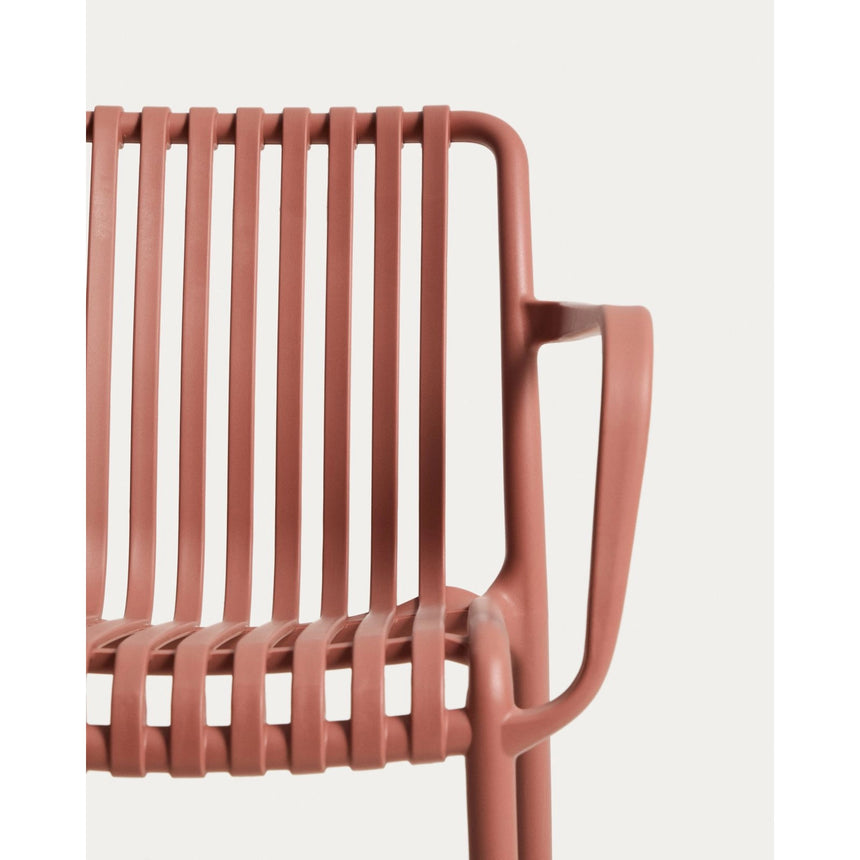 Stapelbarer Outdoor-Stuhl Isabellini in Terrakotta von Kave Home – Bild 11