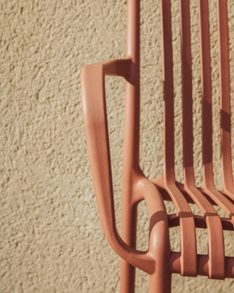 Stapelbarer Outdoor-Stuhl Isabellini in Terrakotta von Kave Home – Bild 3