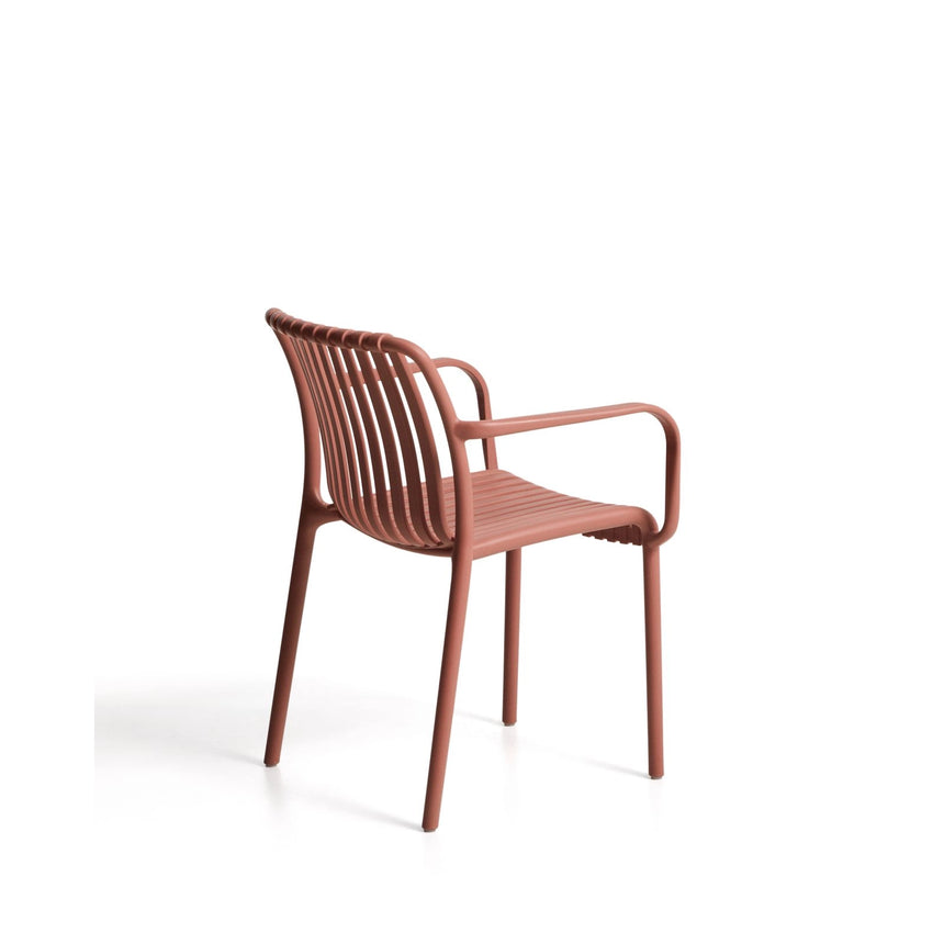 Stapelbarer Outdoor-Stuhl Isabellini in Terrakotta von Kave Home – Bild 8