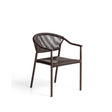 Stapelbarer Outdoor-Stuhl Livadia aus Aluminium in Braun von Kave Home – Bild 1