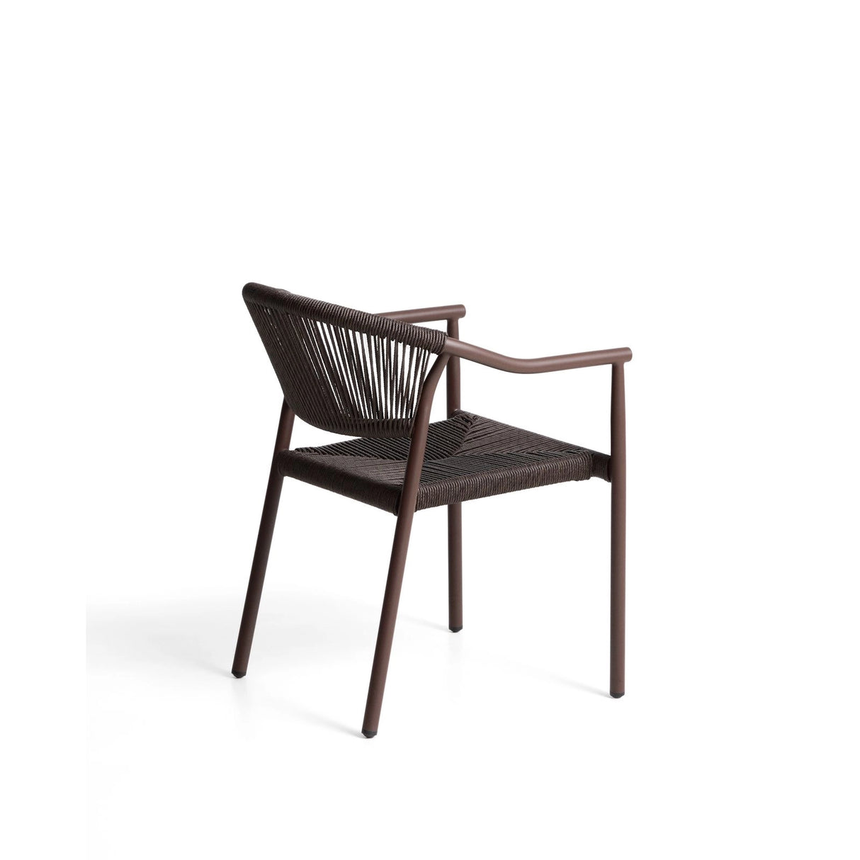 Stapelbarer Outdoor-Stuhl Livadia aus Aluminium in Braun von Kave Home – Bild 10