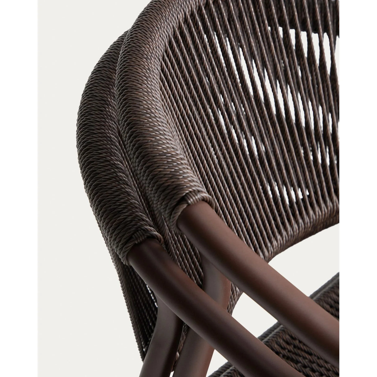 Stapelbarer Outdoor-Stuhl Livadia aus Aluminium in Braun von Kave Home – Bild 13