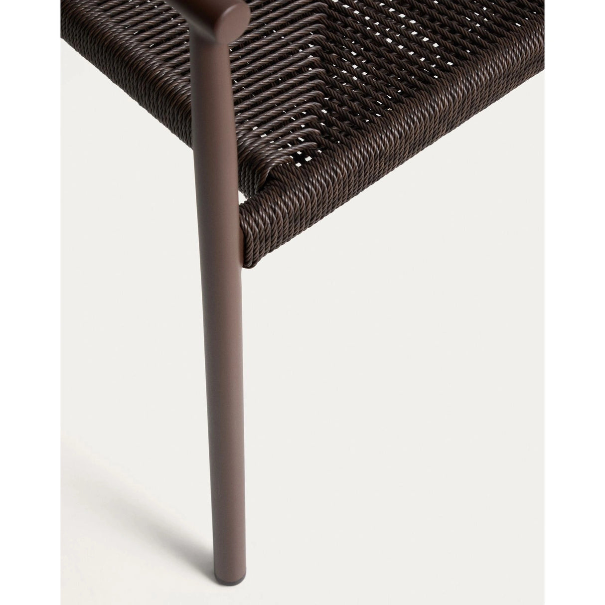 Stapelbarer Outdoor-Stuhl Livadia aus Aluminium in Braun von Kave Home – Bild 14