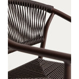 Stapelbarer Outdoor-Stuhl Livadia aus Aluminium in Braun von Kave Home – Bild 15