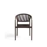 Stapelbarer Outdoor-Stuhl Livadia aus Aluminium in Braun von Kave Home – Bild 7