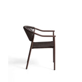 Stapelbarer Outdoor-Stuhl Livadia aus Aluminium in Braun von Kave Home – Bild 9