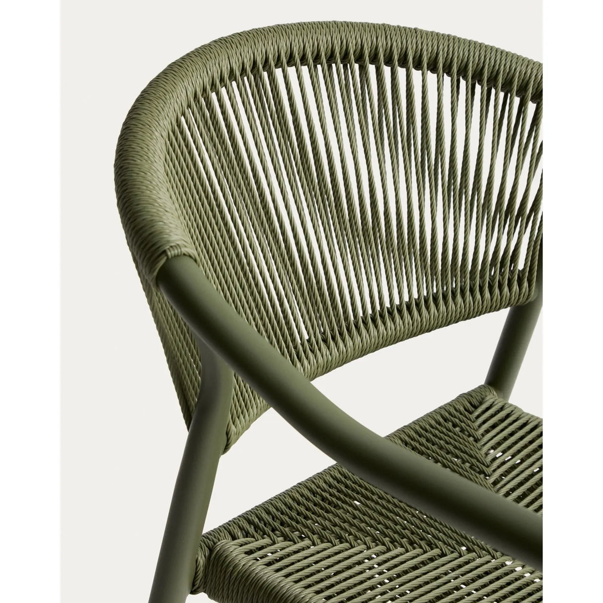 Stapelbarer Outdoor-Stuhl Livadia aus Aluminium in Grün von Kave Home – Bild 10