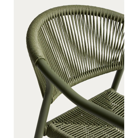 Stapelbarer Outdoor-Stuhl Livadia aus Aluminium in Grün von Kave Home – Bild 10