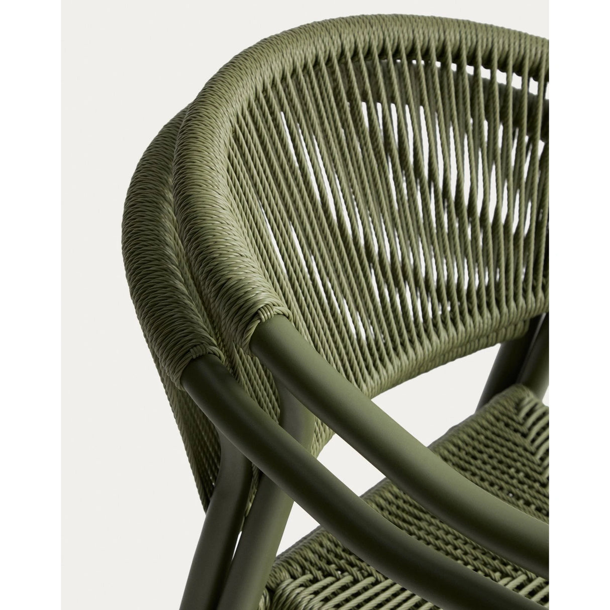 Stapelbarer Outdoor-Stuhl Livadia aus Aluminium in Grün von Kave Home – Bild 11