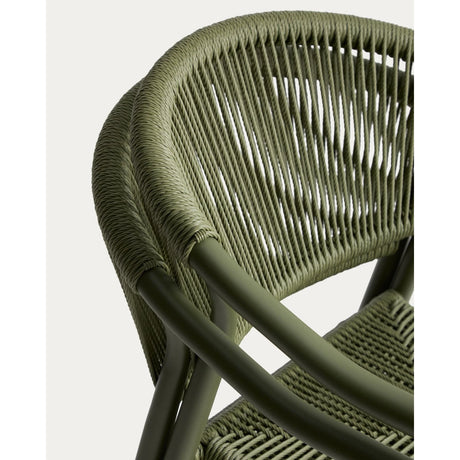 Stapelbarer Outdoor-Stuhl Livadia aus Aluminium in Grün von Kave Home – Bild 11