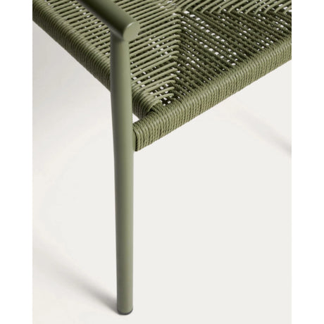 Stapelbarer Outdoor-Stuhl Livadia aus Aluminium in Grün von Kave Home – Bild 13