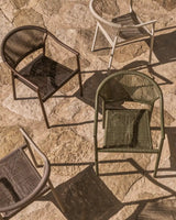 Stapelbarer Outdoor-Stuhl Livadia aus Aluminium in Grün von Kave Home – Bild 4