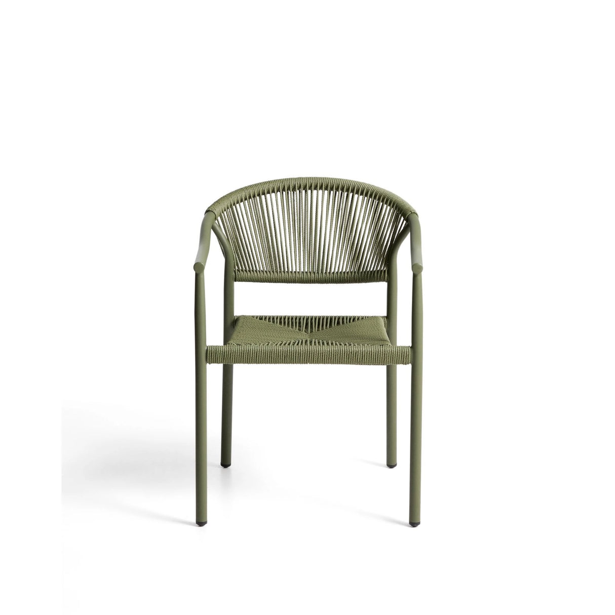 Stapelbarer Outdoor-Stuhl Livadia aus Aluminium in Grün von Kave Home – Bild 5