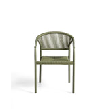 Stapelbarer Outdoor-Stuhl Livadia aus Aluminium in Grün von Kave Home – Bild 5