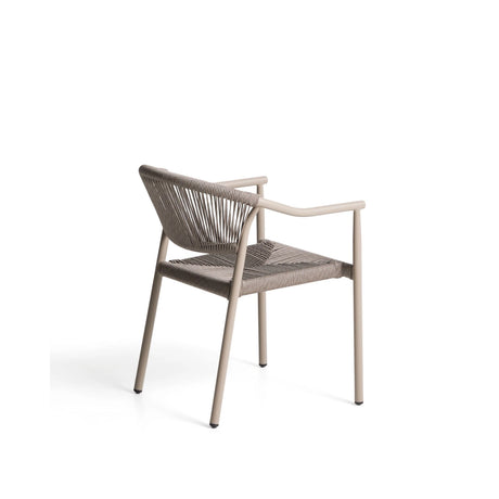 Stapelbarer Outdoor-Stuhl Livadia aus Aluminium in Taupe von Kave Home – Bild 10