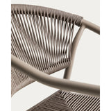 Stapelbarer Outdoor-Stuhl Livadia aus Aluminium in Taupe von Kave Home – Bild 13