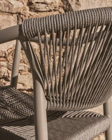 Stapelbarer Outdoor-Stuhl Livadia aus Aluminium in Taupe von Kave Home – Bild 3