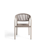 Stapelbarer Outdoor-Stuhl Livadia aus Aluminium in Taupe von Kave Home – Bild 7