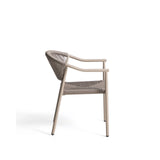 Stapelbarer Outdoor-Stuhl Livadia aus Aluminium in Taupe von Kave Home – Bild 9