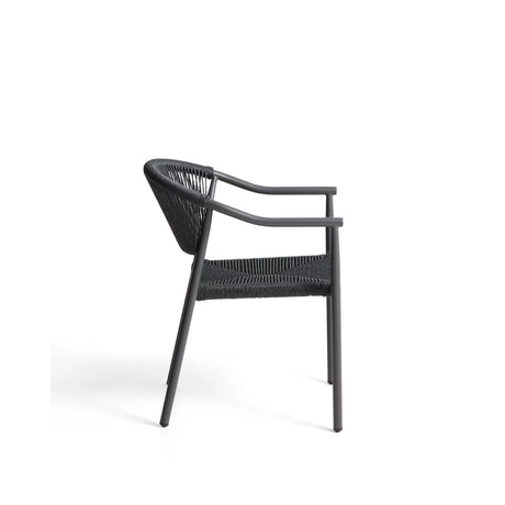 Stapelbarer Outdoor-Stuhl Livadia aus Aluminium in verschiedenen Farben von Kave Home – Bild 4