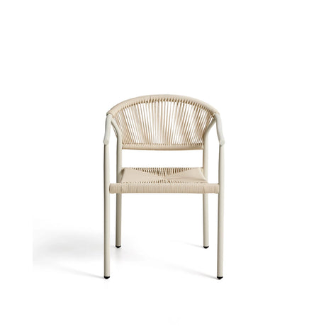 Stapelbarer Outdoor-Stuhl Livadia aus beigem Aluminium von Kave Home – Bild 6