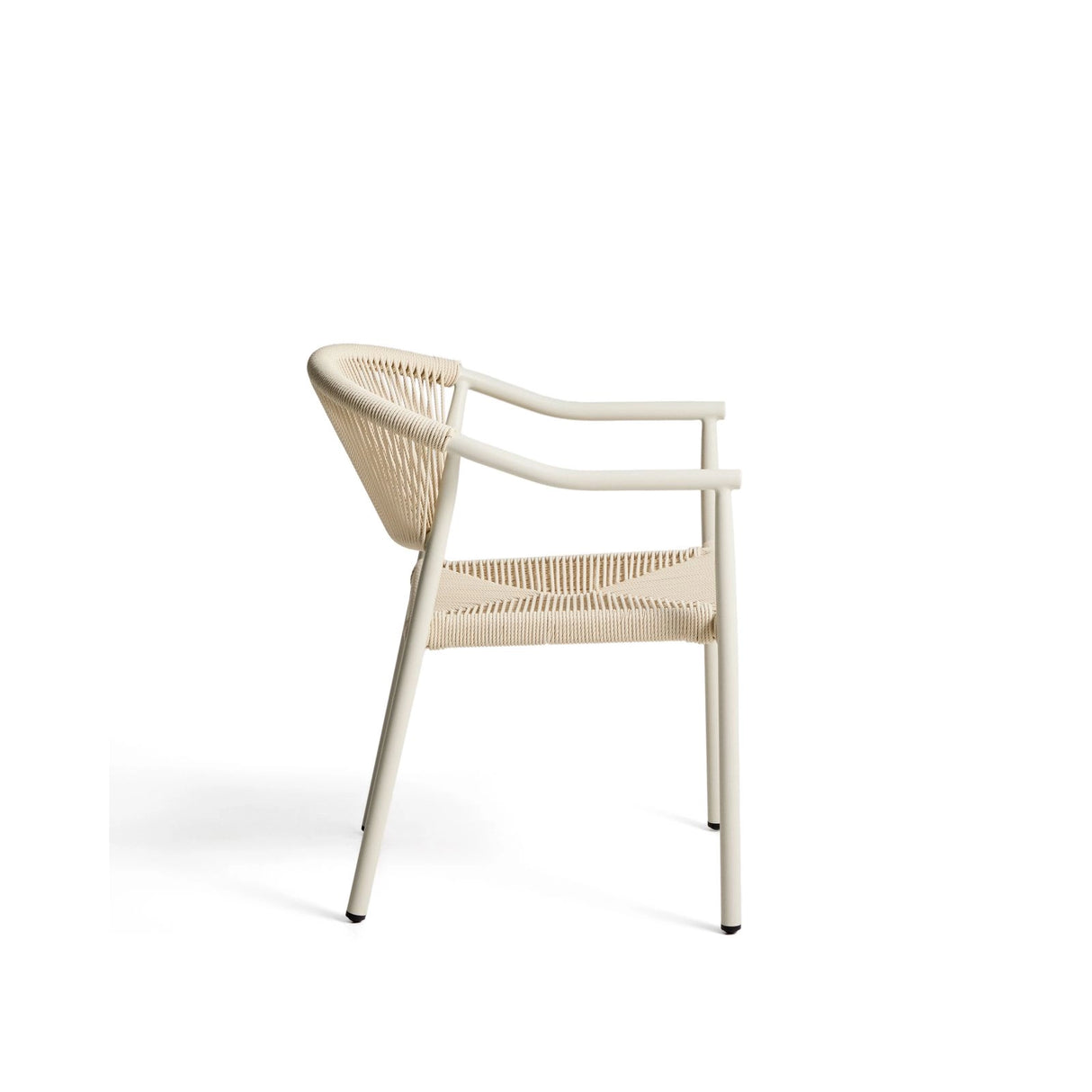 Stapelbarer Outdoor-Stuhl Livadia aus beigem Aluminium von Kave Home – Bild 8