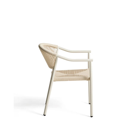 Stapelbarer Outdoor-Stuhl Livadia aus beigem Aluminium von Kave Home – Bild 8