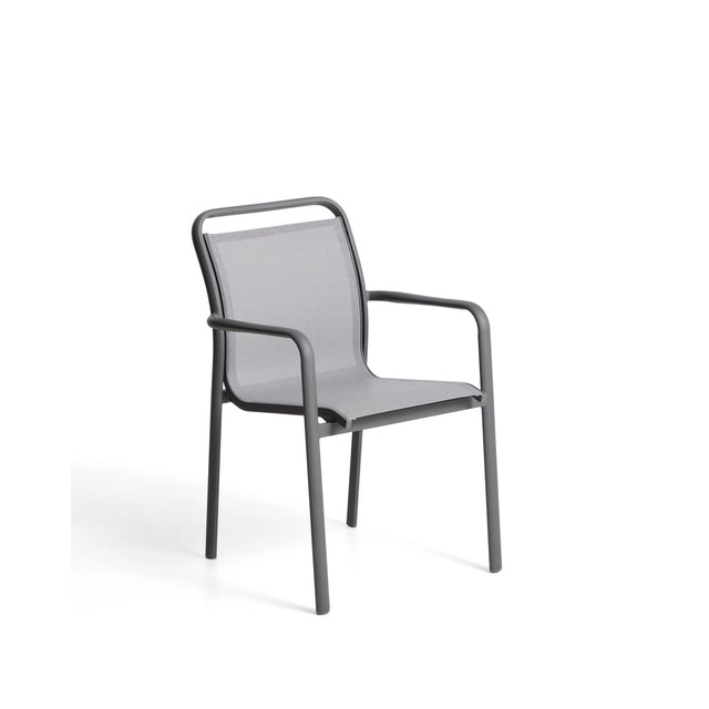 Stapelbarer Outdoor-Stuhl Luri aus Aluminium und Texteline von Kave Home – Bild 1