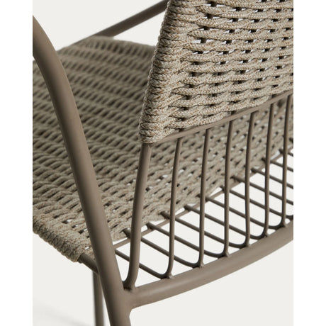 Stapelbarer Stuhl Atrani aus verzinktem Stahl und Seil von Kave Home – Bild 11