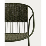 Stapelbarer Stuhl Atrani aus verzinktem Stahl und grünem Seil von Kave Home – Bild 5