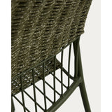 Stapelbarer Stuhl Atrani aus verzinktem Stahl und grünem Seil von Kave Home – Bild 6