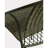 Stapelbarer Stuhl Atrani aus verzinktem Stahl und grünem Seil von Kave Home – Bild 7