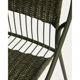 Stapelbarer Stuhl Atrani aus verzinktem Stahl und grünem Seil von Kave Home – Bild 8