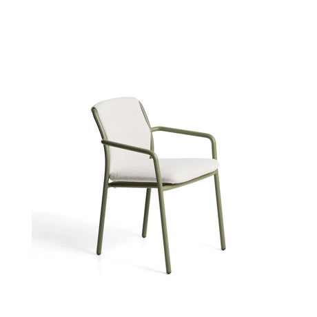 Stapelbarer Stuhl Linosa aus Aluminium mit Kissen von Kave Home – Bild 1