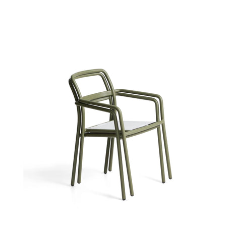 Stapelbarer Stuhl Linosa aus Aluminium mit Kissen von Kave Home – Bild 3