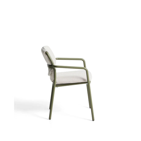 Stapelbarer Stuhl Linosa aus Aluminium mit Kissen von Kave Home – Bild 4