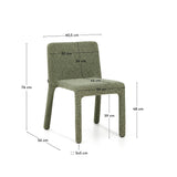Stapelbarer Stuhl Loria mit Chenille FSC 100% von Kave Home – Bild 6