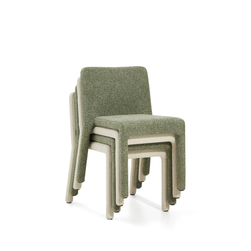 Stapelbarer Stuhl Loria mit Chenille FSC 100% von Kave Home – Bild 9